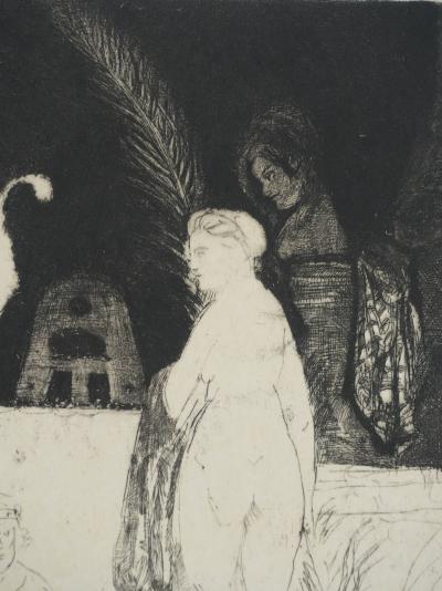 REMBRANDT : L'artiste et son modèle, Gravure 2
