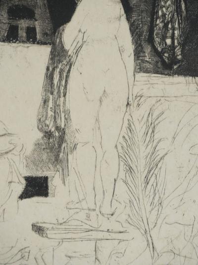 REMBRANDT : L'artiste et son modèle, Gravure 2