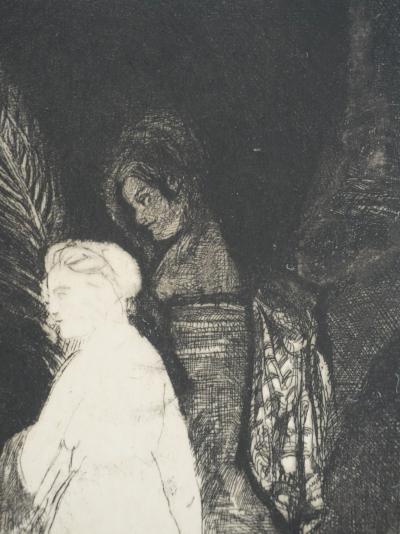 REMBRANDT : L'artiste et son modèle, Gravure 2