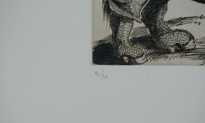 Albrecht DURER : Le Rhinocéros, Gravure signée 2