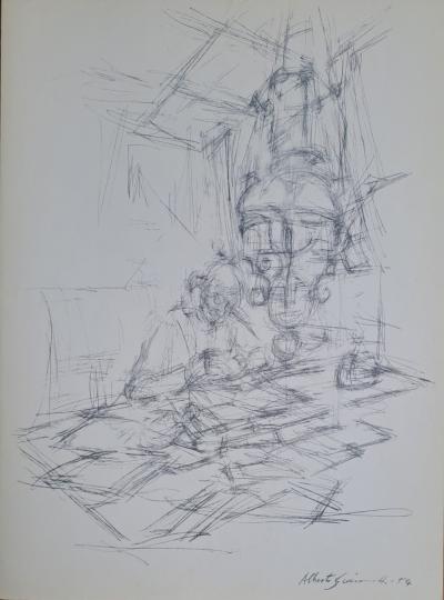 Alberto Giacometti - Composition 1, 1954 - Impression lithographique 2
