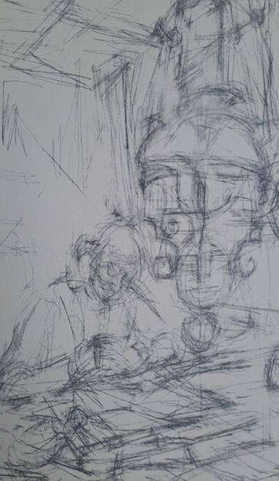 Alberto Giacometti - Composition 1, 1954 - Impression lithographique 2