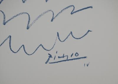 Pablo PICASSO : Couple à la colombe, Lithographie signée 2