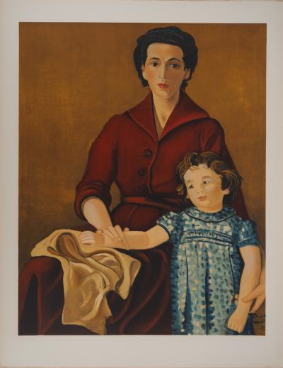 André DERAIN : Mère et fille, Lithographie signée 2