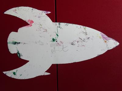 Damien Hirst- Rocket painting  - 2009, unique 2