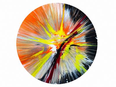 Damien Hirst- Circle Spin painting  - 2009, unique 2