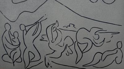 Pablo Picasso - La danse des faunes - Linogravure 1962 2