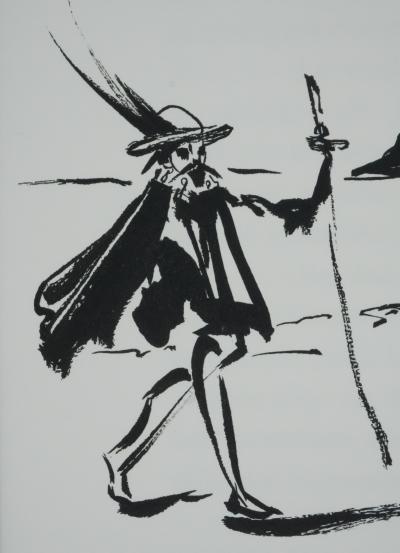 Salvador Dali : Don Quichotte, Gravure originale signée 2