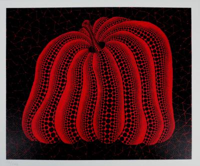 Yayoi Kusama - Red Pumpkin -  Lithoghraphie originale 2