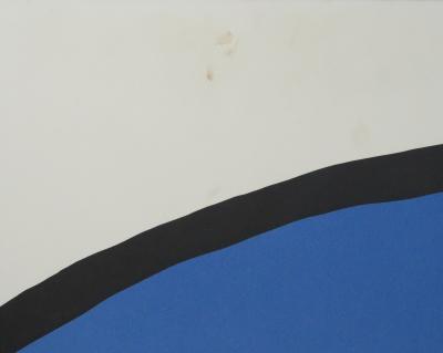 Alexander CALDER  : Tourbillon rouge et bleu - Lithographie originale signée 2
