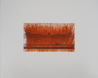 Arnulf Rainer - Louvre en orange, 1992 - Gravure originale 2