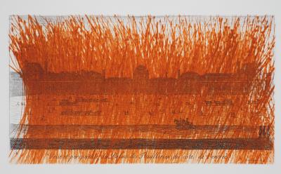 Arnulf Rainer - Louvre en orange, 1992 - Gravure originale 2