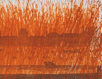 Arnulf Rainer - Louvre en orange, 1992 - Gravure originale 2