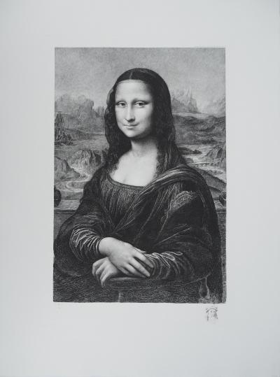 Léonard de Vinci - Mona Lisa, la Joconde - Gravure à l’eau-forte et au burin 2