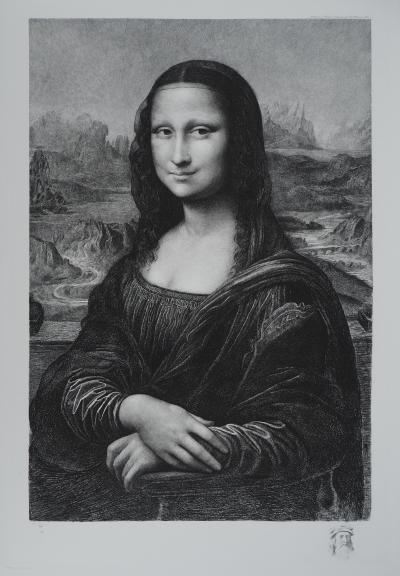 Léonard de Vinci - Mona Lisa, la Joconde - Gravure à l’eau-forte et au burin 2