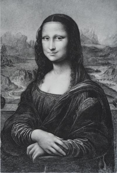 Léonard de Vinci - Mona Lisa, la Joconde - Gravure à l’eau-forte et au burin 2