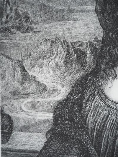 Léonard de Vinci - Mona Lisa, la Joconde - Gravure à l’eau-forte et au burin 2