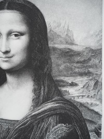 Léonard de Vinci - Mona Lisa, la Joconde - Gravure à l’eau-forte et au burin 2