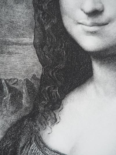 Léonard de Vinci - Mona Lisa, la Joconde - Gravure à l’eau-forte et au burin 2