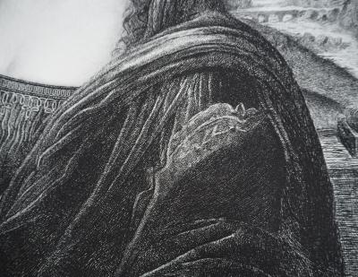 Léonard de Vinci - Mona Lisa, la Joconde - Gravure à l’eau-forte et au burin 2