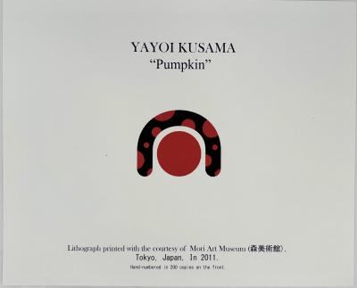 Yayoi Kusama - Red Pumpkin -  Lithoghraphie originale 2
