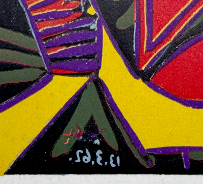 Pablo Picasso - Déjeuner sur l'herbe - Linogravure signée planche 2