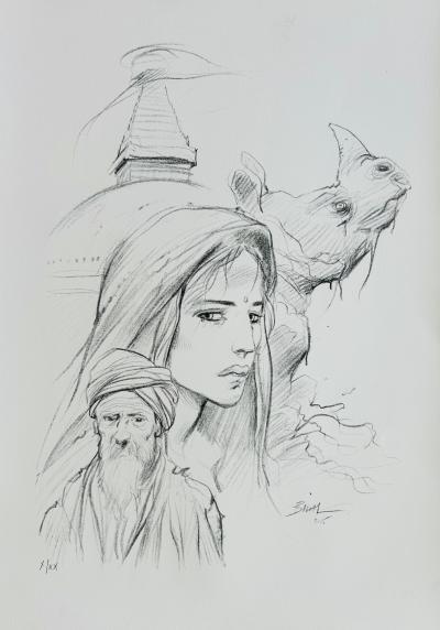 Enki BILAL - Népal, 2015, Lithographie originale signée