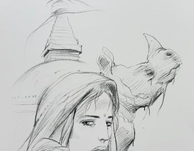 Enki BILAL - Népal, 2015, Lithographie originale signée 2