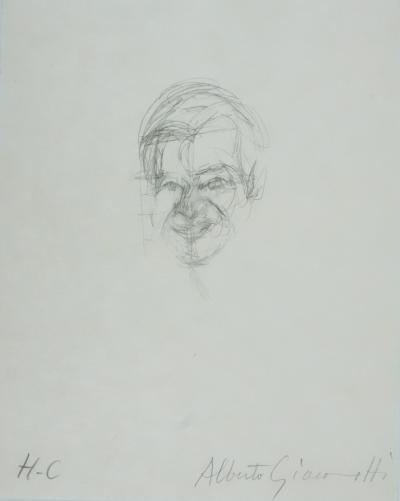 Alberto GIACOMETTI (d’après) : Etude portrait - Lithographie signée 2