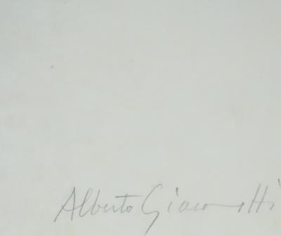 Alberto GIACOMETTI (d’après) : Etude portrait - Lithographie signée 2