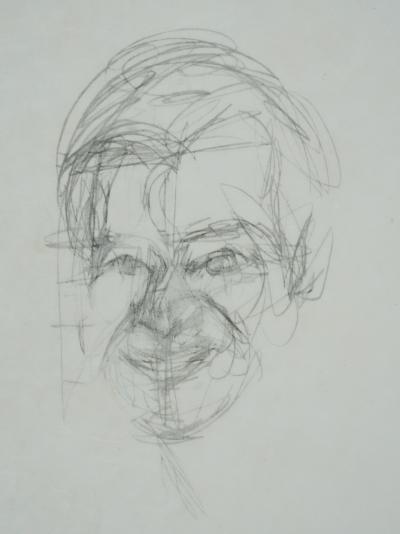 Alberto GIACOMETTI (d’après) : Etude portrait - Lithographie signée 2