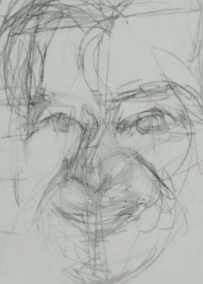 Alberto GIACOMETTI (d’après) : Etude portrait - Lithographie signée 2
