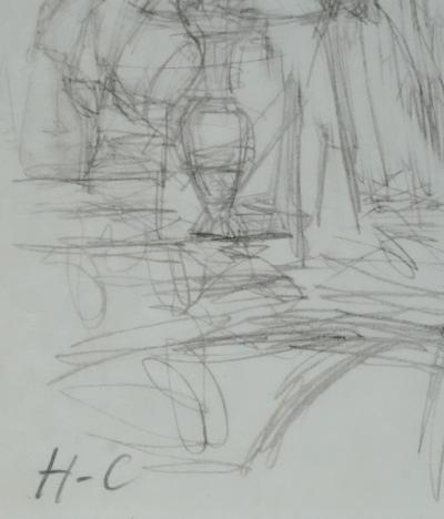 Alberto GIACOMETTI (d’après) : Le repos au salon - Lithographie signée 2