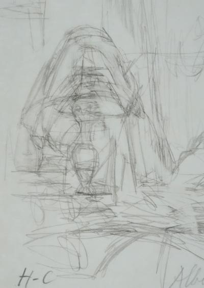 Alberto GIACOMETTI (d’après) : Le repos au salon - Lithographie signée 2