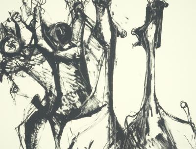 Marino MARINI : Les cavaliers, Lithographie 2