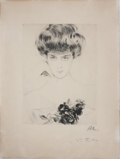 Paul César HELLEU : La Parisienne, gravure originale signée au crayon 2