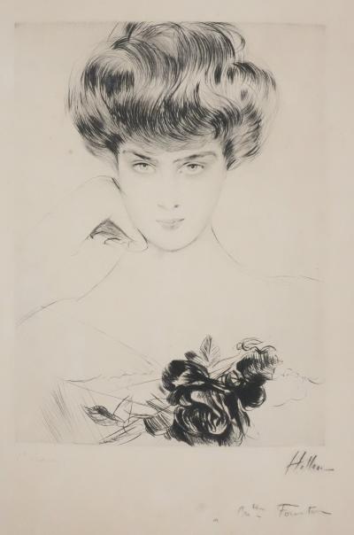 Paul César HELLEU : La Parisienne, gravure originale signée au crayon 2