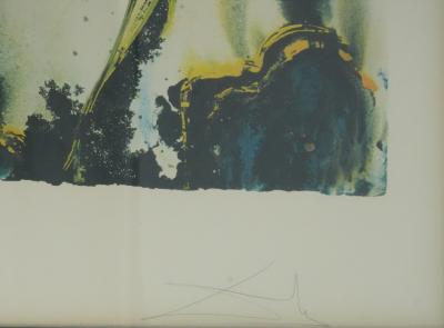 Salvador DALI : Chevalier Triomphant, Lithographie originale signée 2