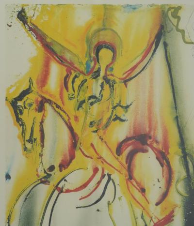 Salvador DALI : Chevalier Triomphant, Lithographie originale signée 2