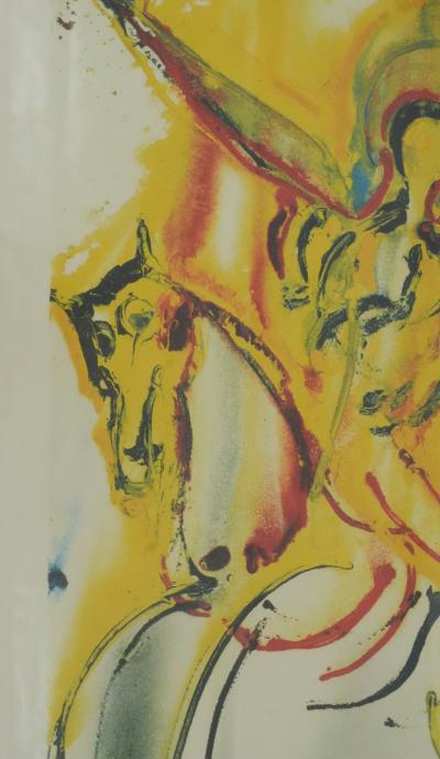 Salvador DALI : Chevalier Triomphant, Lithographie originale signée 2