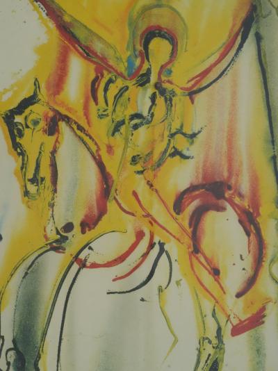 Salvador DALI : Chevalier Triomphant, Lithographie originale signée 2