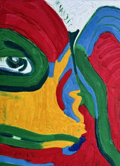 Bengt Lindstrom - Visage fauve - Gravure originale signée numérotée 2