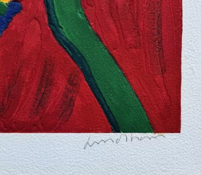 Bengt Lindstrom - Visage fauve - Gravure originale signée numérotée 2