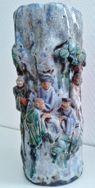 Chine - Vase en grès, fin du XIXème siècle 2