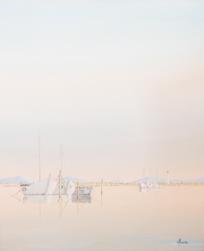 Alvie - Paysage maritime - Huile sur toile signée 2