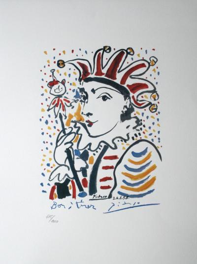 Pablo PICASSO (d’après) - Arlequin - Lithographie 2