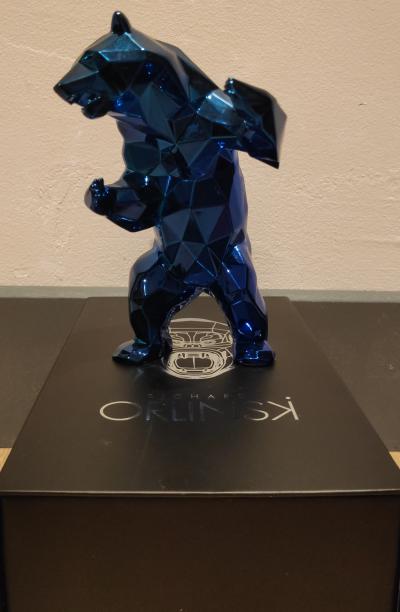 Richard ORLINSKI- Le Bear Spirit (Blue Edition)  - Sculpture 2