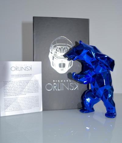 Richard ORLINSKI- Le Bear Spirit (Blue Edition)  - Sculpture 2
