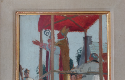 Maurice DENIS - Sermon de l’Evêque à Sainte Anne la Palud, circa 1930-1934 - Huile sur carton signée 2