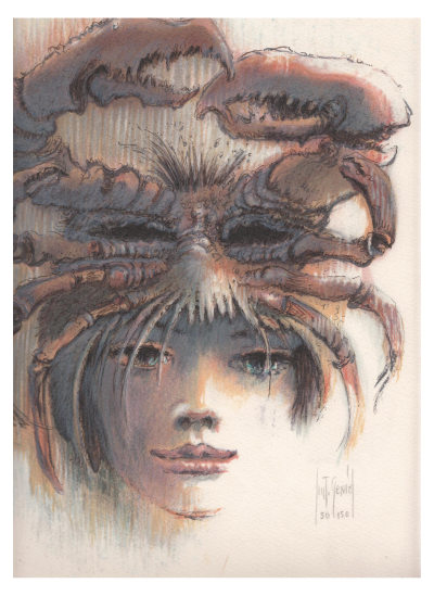 Françis SAINT-GENIES - Femme Crabe - Lithographie signée 2